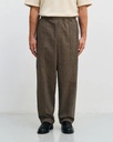 Rotholz Buxur Pleated Wide Pant Canvas Brown