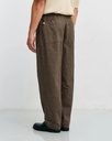 Rotholz Buxur Pleated Wide Pant Canvas Brown