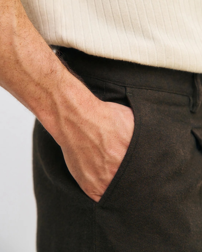 Rotholz Buxur Flannel Everyday Pant Twill Brown