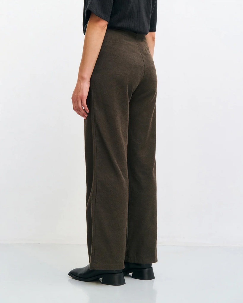 Rotholz Buxur Flannel Pantalone Twill Brown