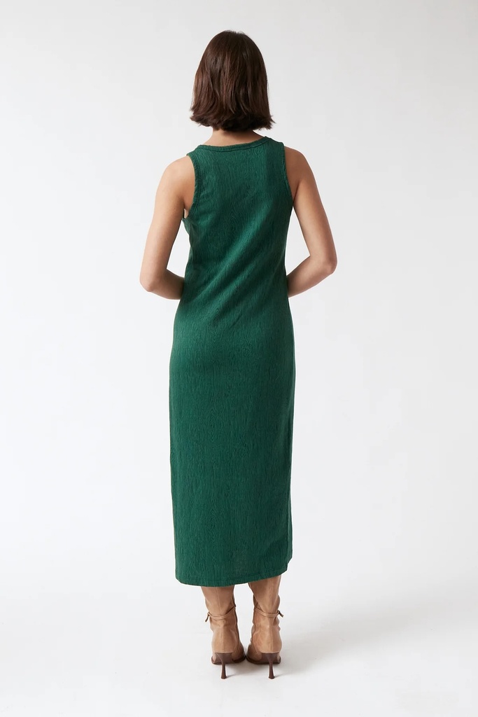 amt. Fungi Halter Dress Dark Green
