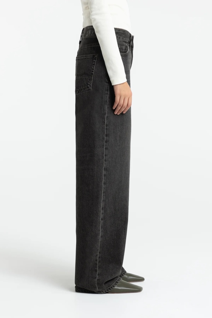 Kings of Indigo gallabuxur Joan Vilma Brown Black Worn