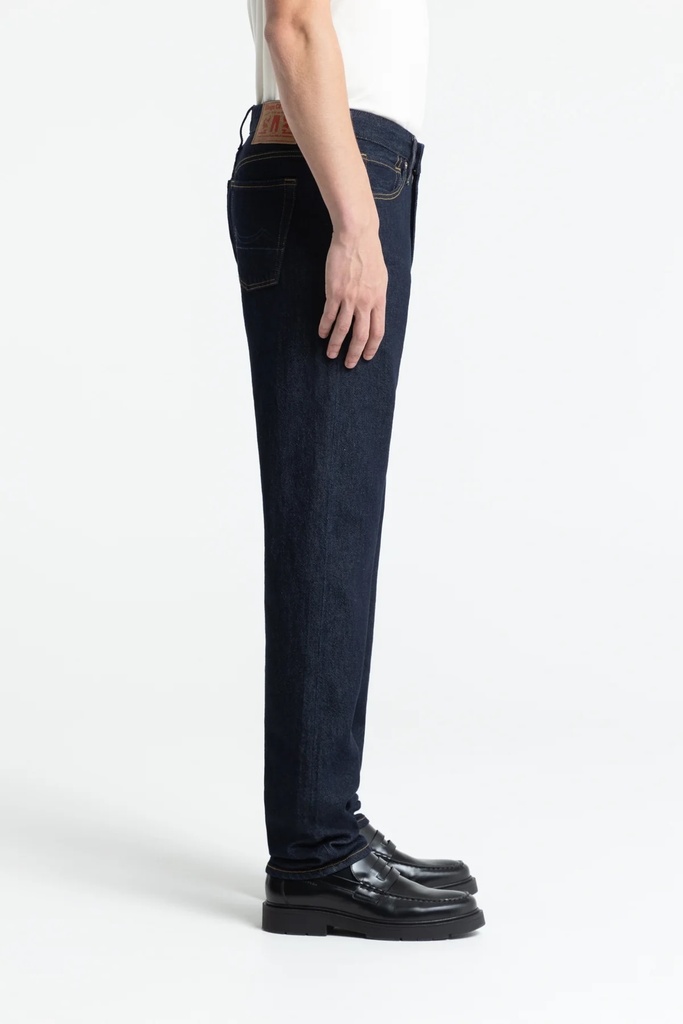 Kings of Indigo gallabuxur Addo Cotton Flex Blue Rinse