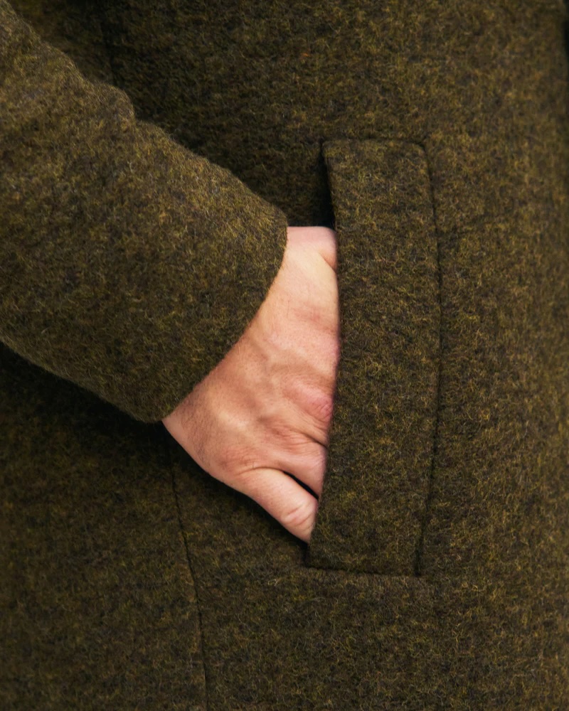Rotholz Kápa Formal Coat Forest Green