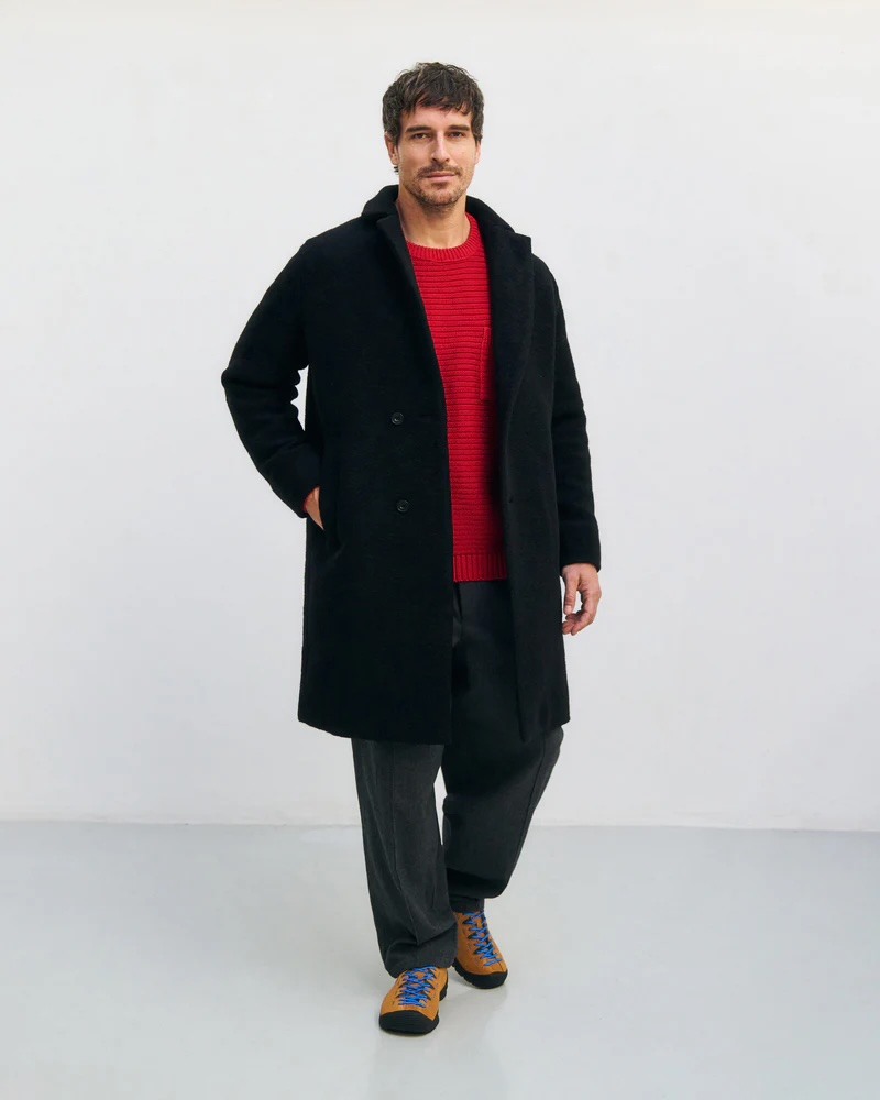 Rotholz Kápa Formal Coat Soft Black