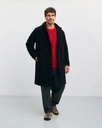 Rotholz Kápa Formal Coat Soft Black
