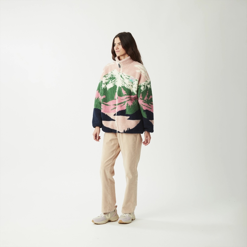 Picture peysa Nyss Zip Fleece A Cloudy Landscape