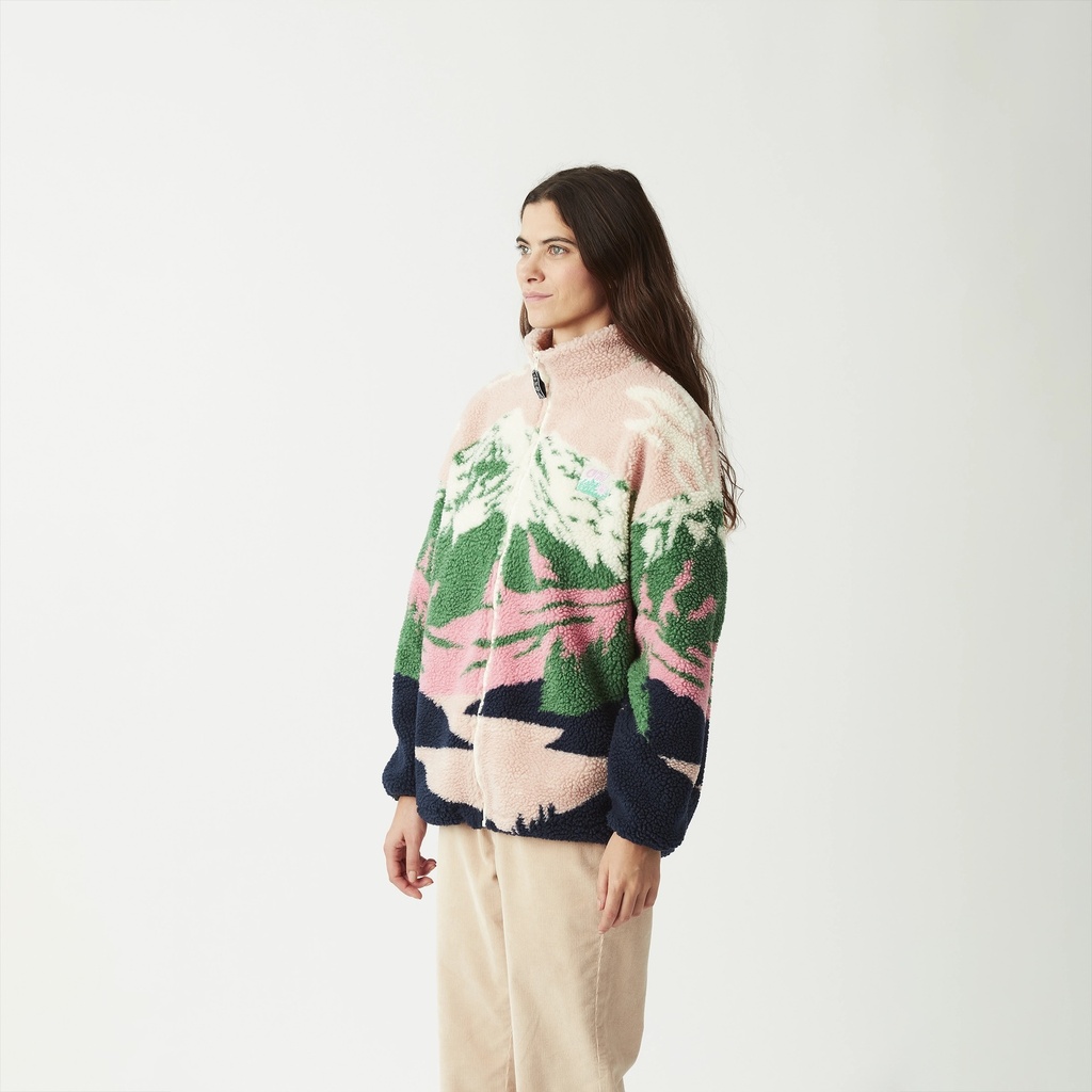 Picture peysa Nyss Zip Fleece A Cloudy Landscape