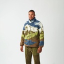 Picture peysa Hafdals Zip Fleece Cloudy Landscape Sherpa