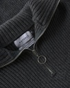 Rotholz Peysa Heavy Knit Troyer Warm Anthracite
