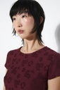 RITA ROW Bolur Gloria T-Shirt Burgundy