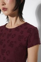 RITA ROW Bolur Gloria T-Shirt Burgundy