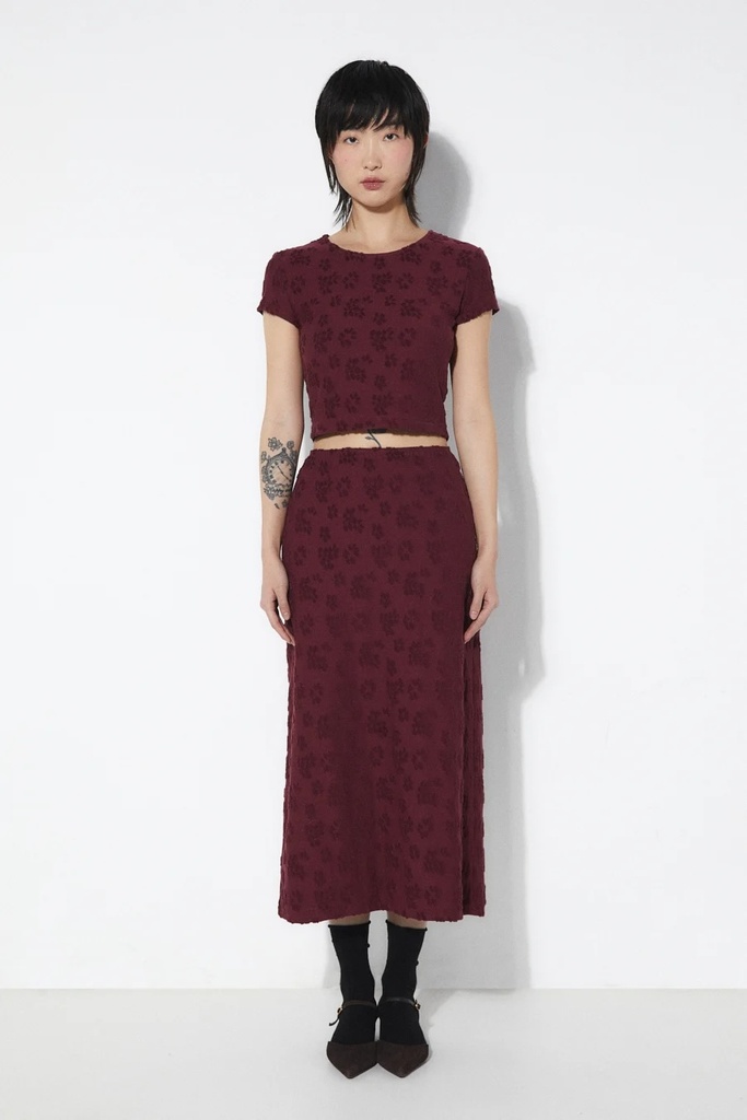 RITA ROW Pils Tove Skirt Burgundy