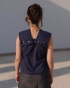 Baserange Toppur Manhattan Top Purple Stripe
