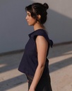 Baserange Toppur Manhattan Top Purple Stripe