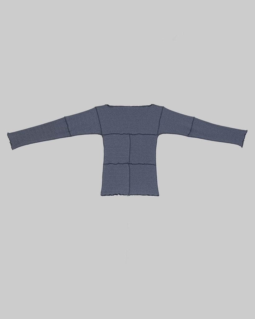 Baserange Bolur Cinder LS Tee Dark Denim