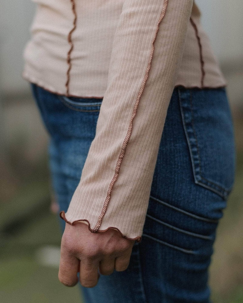 Baserange Bolur Omato LS Tee Tin Beige