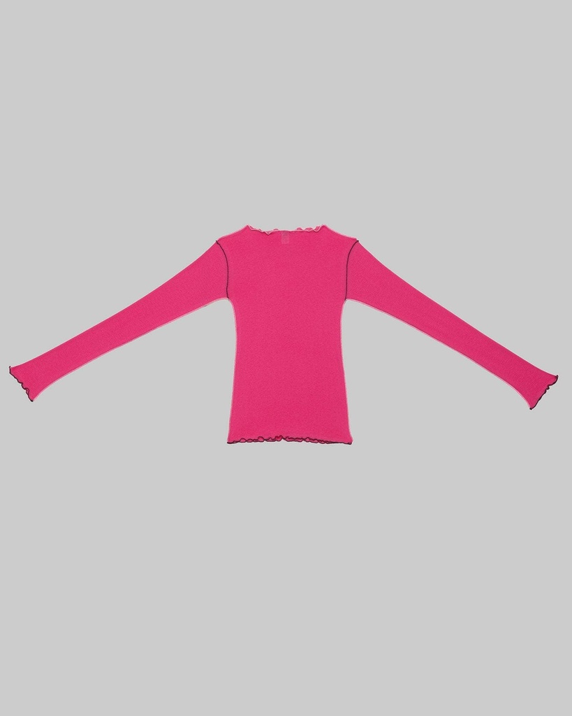 Baserange Bolur Vein LS Tee York Pink