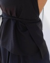Baserange Toppur Long Sleeve Apron Top Black