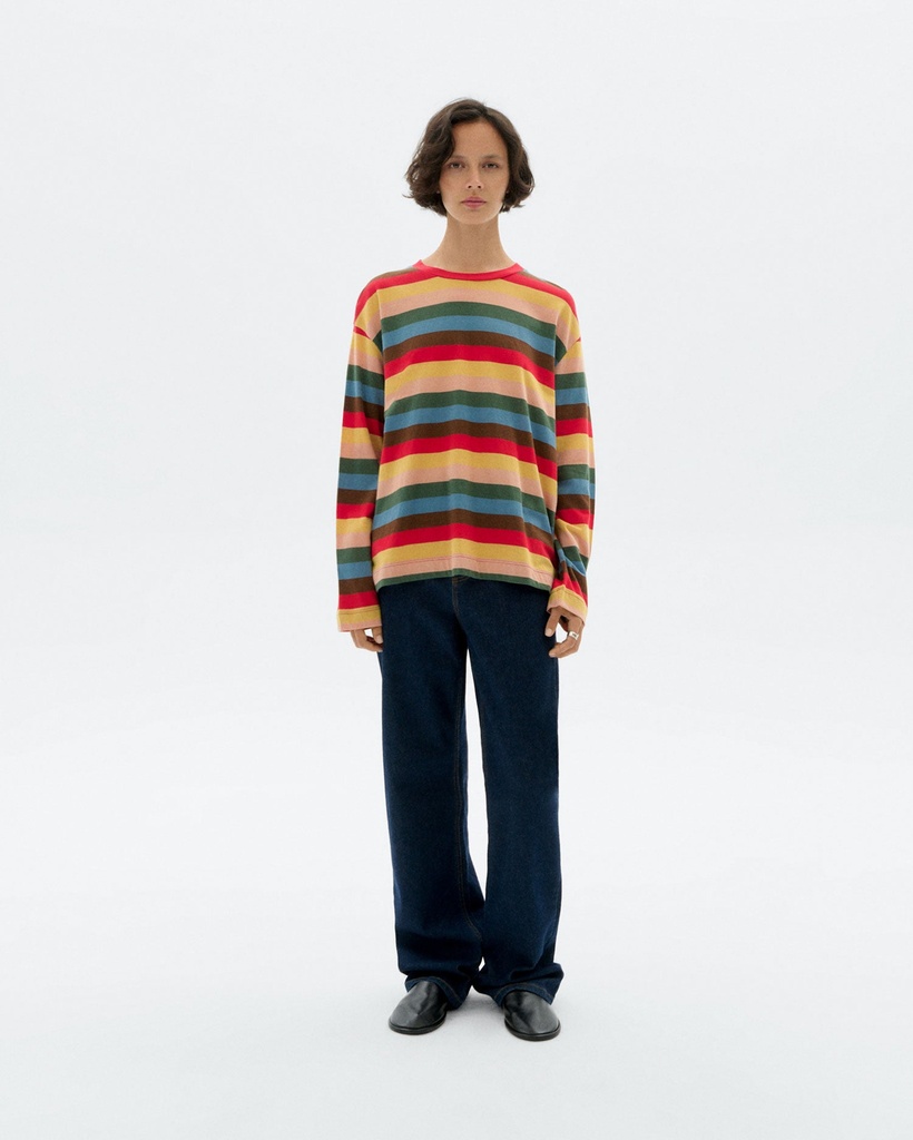Thinking Mu Bolur Emily LS Tee Sunset Stripes