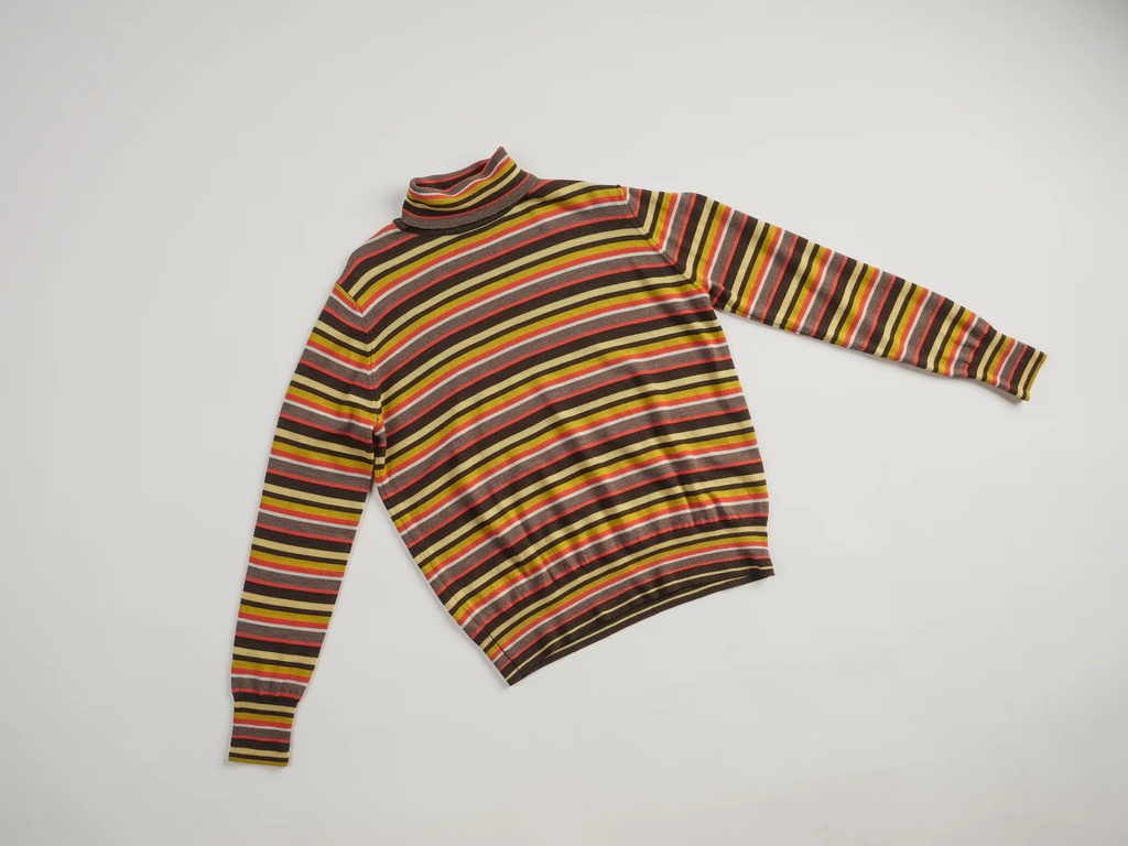 Degen peysa Retro Striped Turtleneck