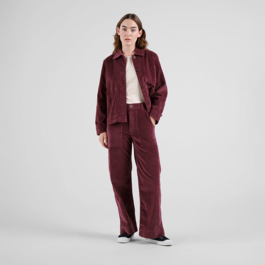 Dedicated jakki Jacket Stiby Cord Fig red