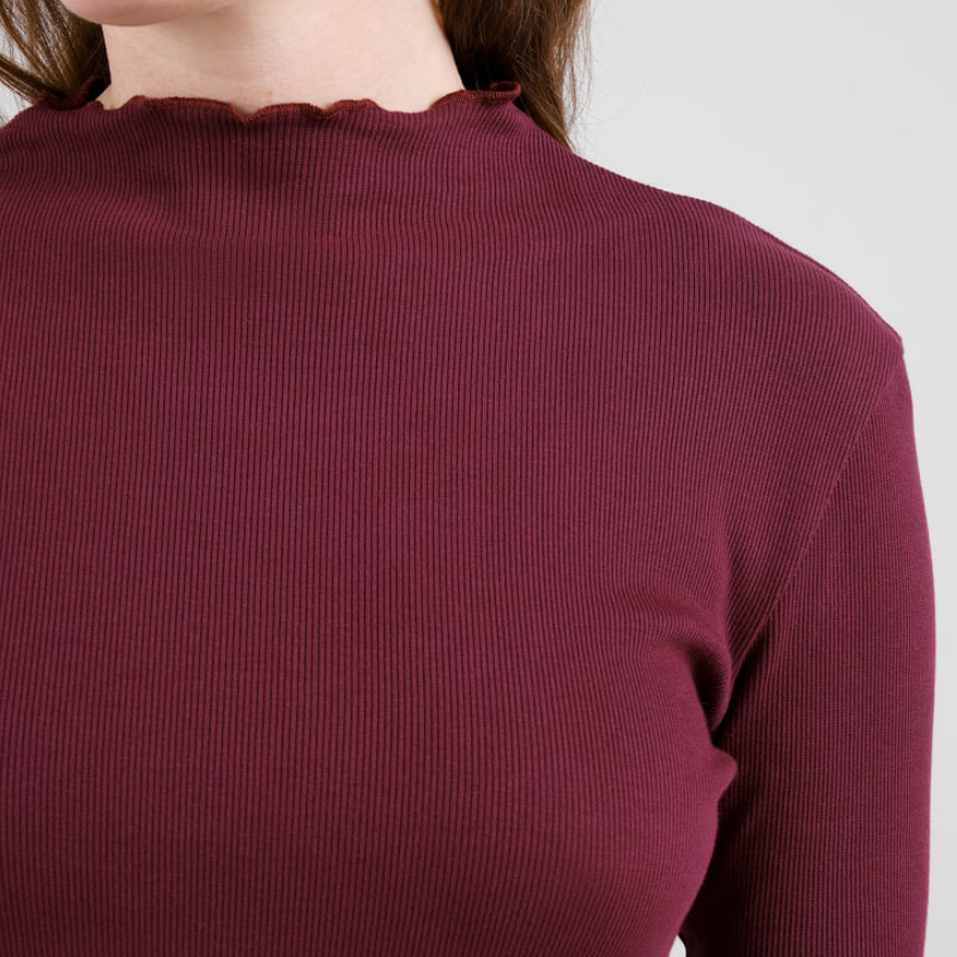 Dedicated kjóll Rib dress Lofta Fig red