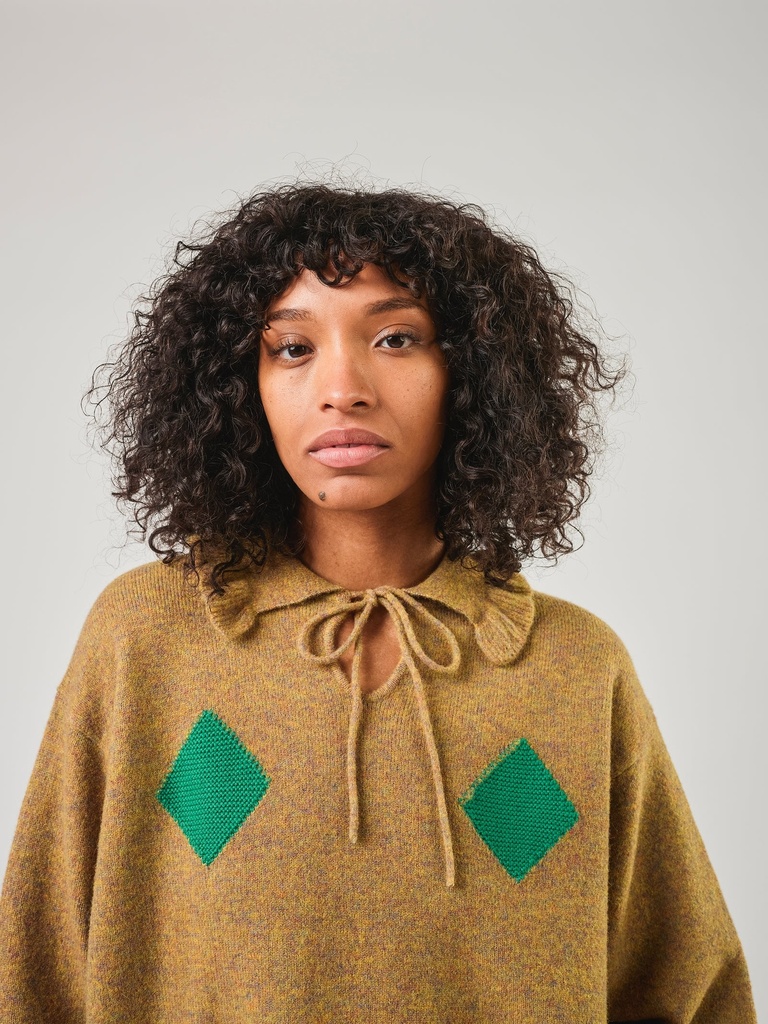 Degen peysa Harlequin Pullover Moss