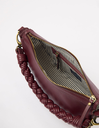 O MY BAG LEO Dark Cherry Soft Grain Leather