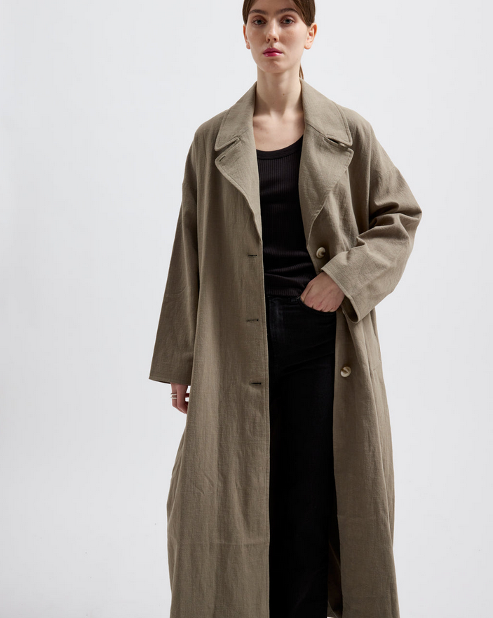 BRIXTOL kápa Odette Linen Moss