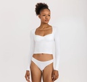 Organic Basics Toppur Core Icon Bustier Top White