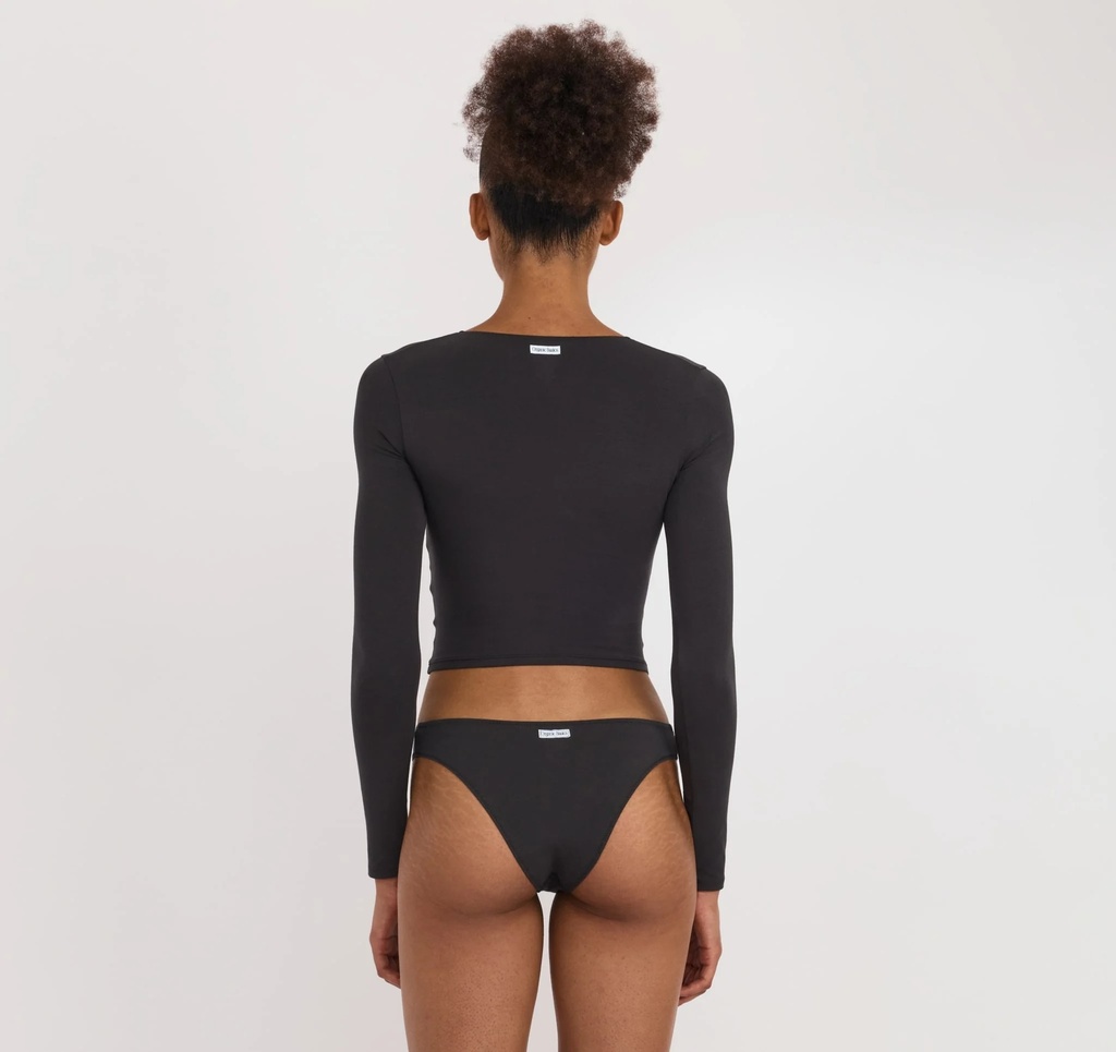 Organic Basics Toppur Core Icon Bustier Top Black