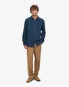 COLORFUL STANDARD skyrta Flannel shirt Petrol Blue