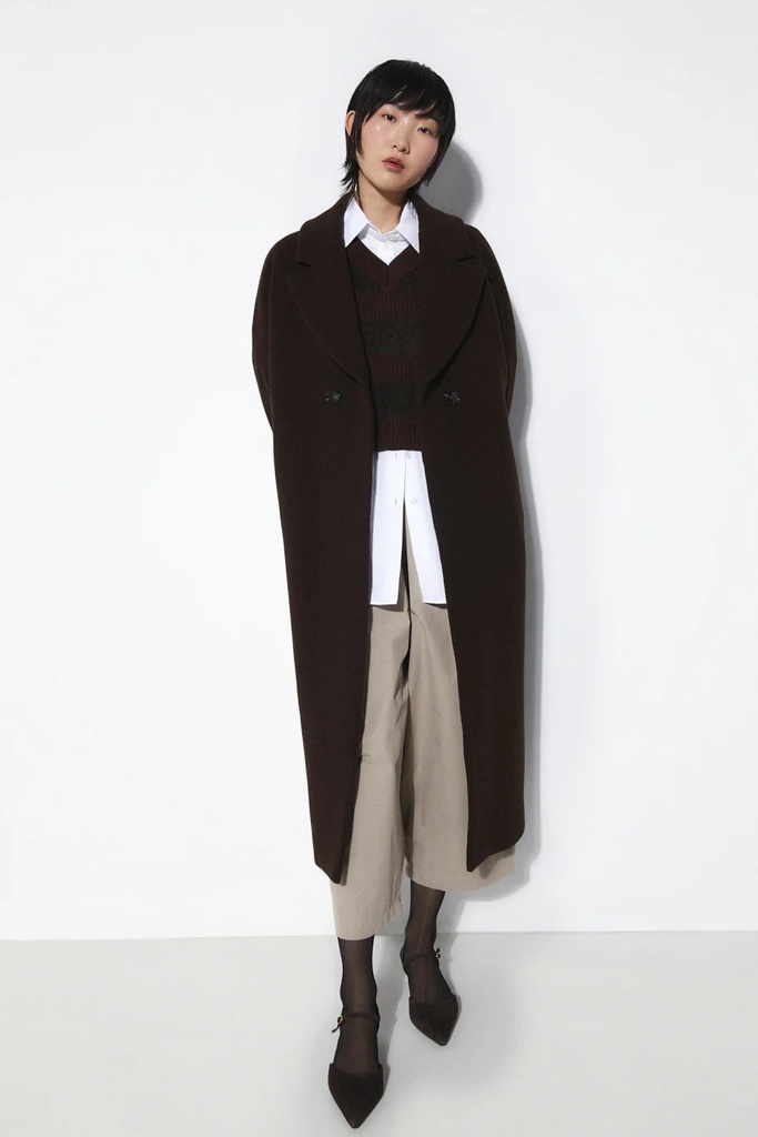 RITA ROW Kápa Cedar Coat Brown