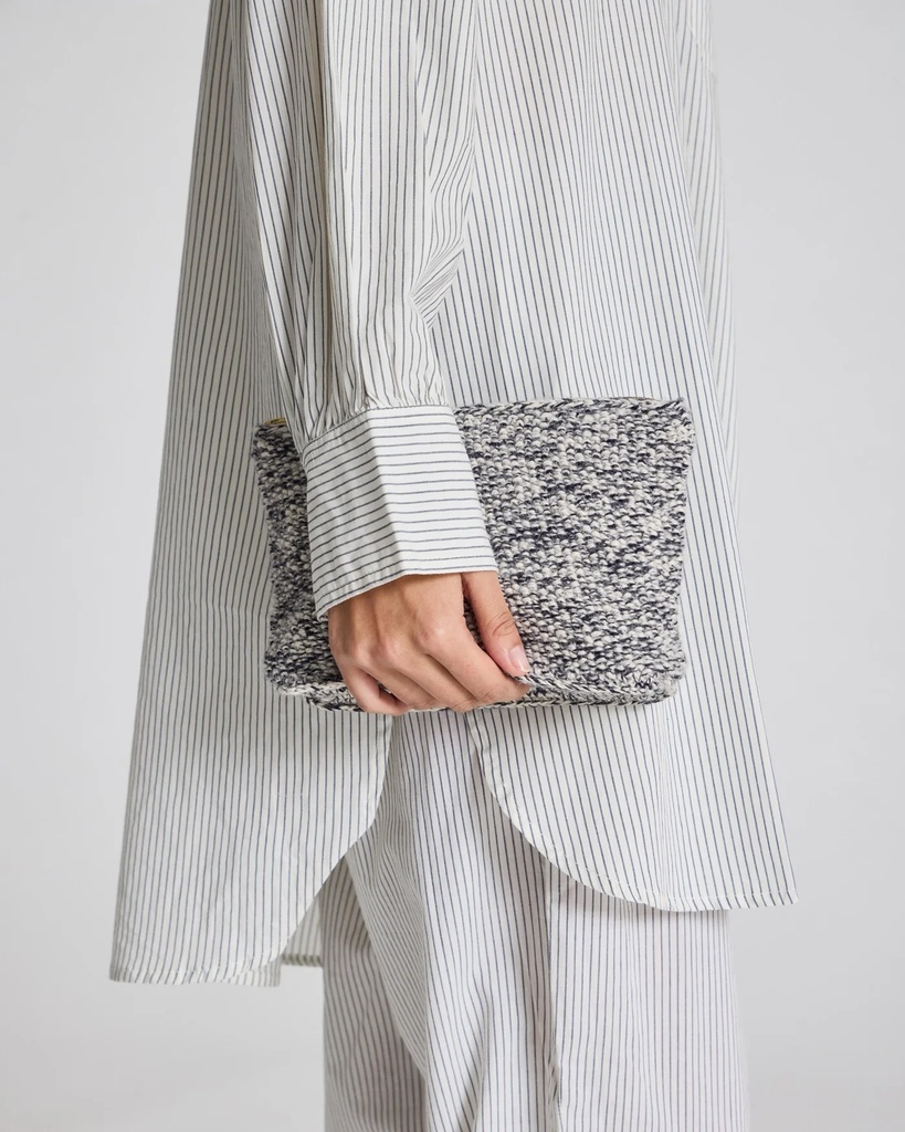 GAI-LISVA Veski Stine Alpaca Purse Ecru/Navy