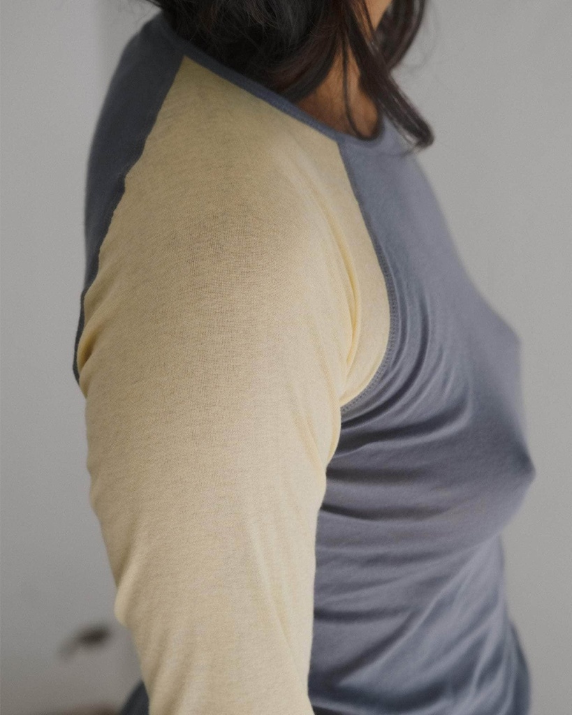 Baserange Bolur Gene Long Sleeve Amber Blue/Beige