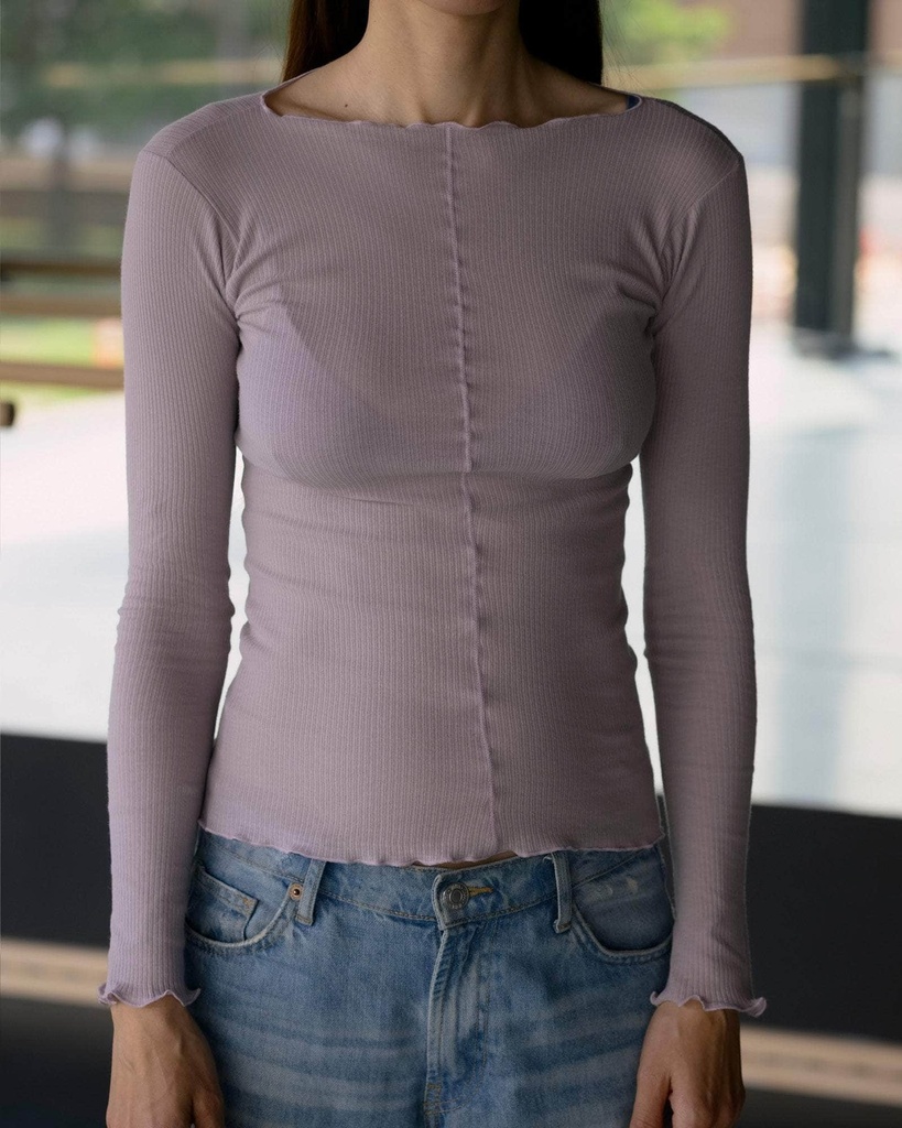 Baserange Bolur Pama Long Sleeve Verbe Purple