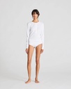 GAI+LISVA Bolur Ida LS Cotton Henley Tee White