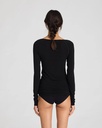 GAI+LISVA Toppur Amalie LS Wool Top Black