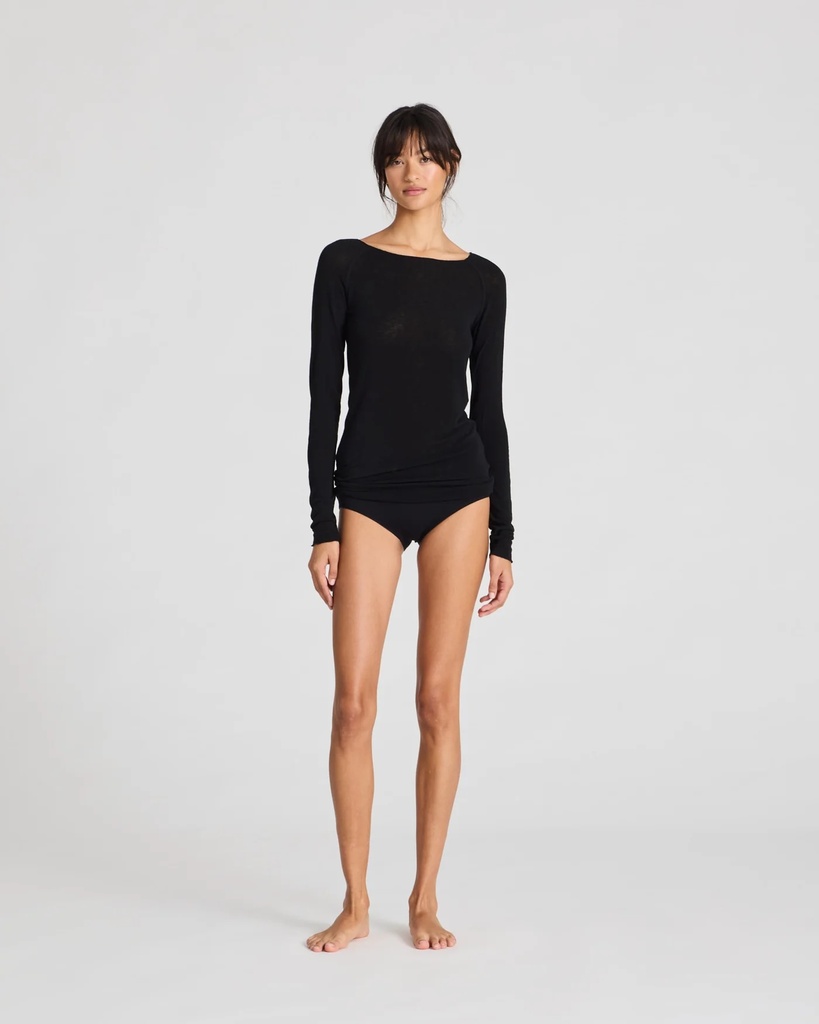 GAI+LISVA Toppur Amalie LS Wool Top Black