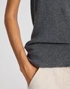 GAI+LISVA Toppur Sofie Knit Tank Dark Grey