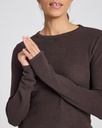 GAI+LISVA Toppur Freja L/S Cotton Rib Top Mulch