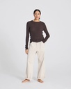 GAI+LISVA Toppur Freja L/S Cotton Rib Top Mulch