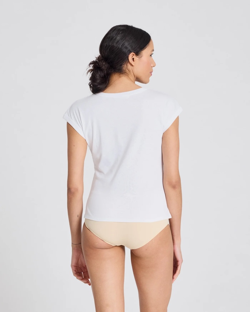 GAI+LISVA Bolur Malou S/S Cotton Rib Tee White