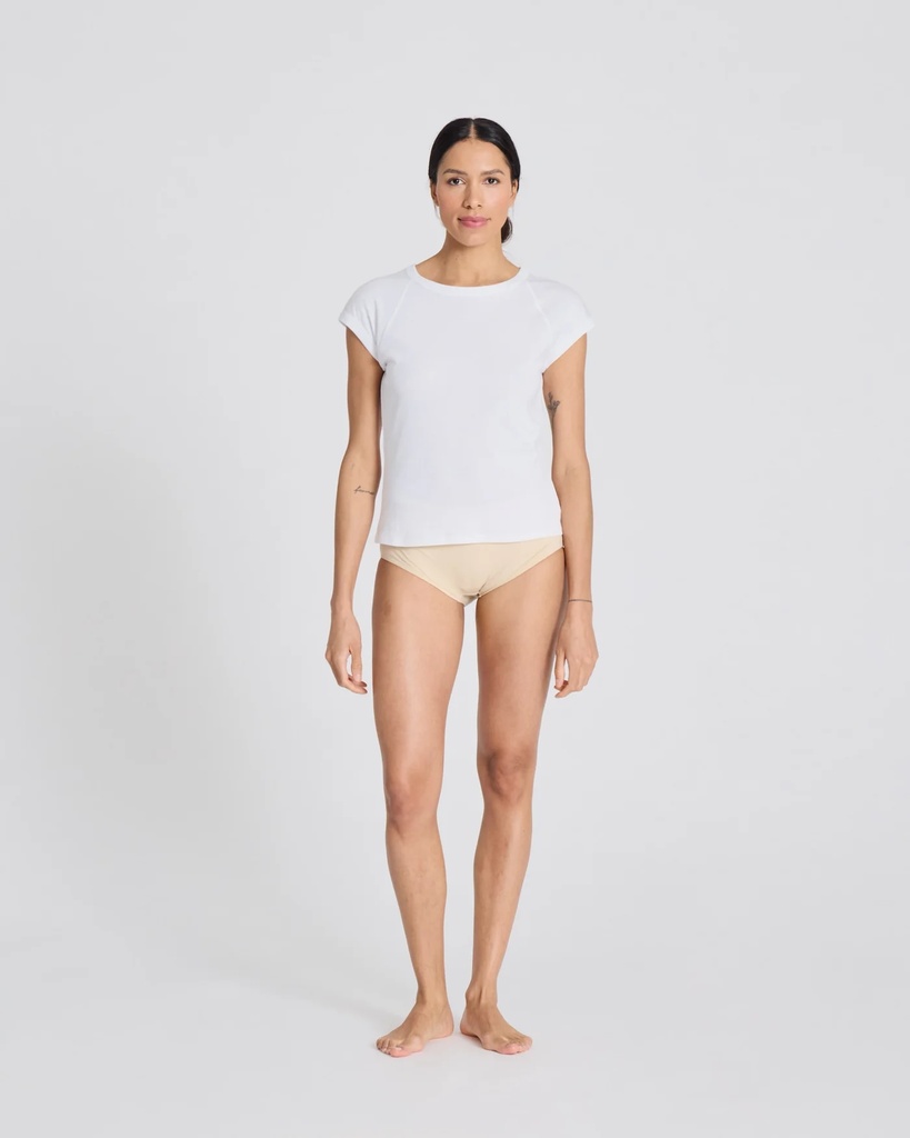 GAI+LISVA Bolur Malou S/S Cotton Rib Tee White