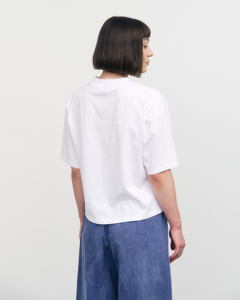 Rotholz Bolur Cropped T-Shirt Classic White