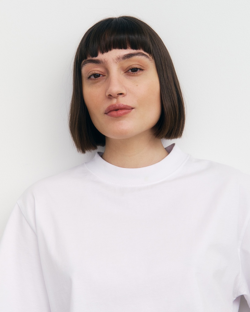 Rotholz Bolur Cropped T-Shirt Classic White