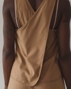 Baserange Toppur Apron Top Bath Brown