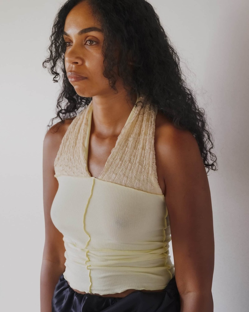 Baserange Toppur Husk Top Icuacu Lime/Beige