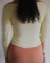 Baserange Bolur Husk Long Sleeve Tee Icuacu Lime/Beige